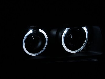 BMW 3 Series Coupe 1992-1998 Projector Headlights Black Halo