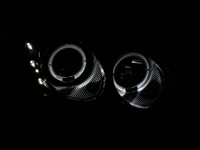 Toyota Corolla 2003-2008 Projector Headlights Chrome Halo LED