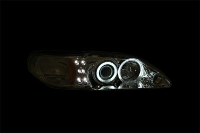 Ford Mustang 1994-1998 Projector Headlights Chrome CCFL Halo LED