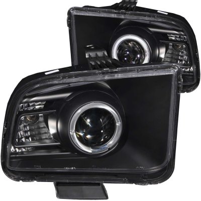 Ford Mustang 2005-2009 Projector Headlights Black Halo