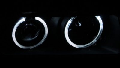 BMW 3 Series Sedan 1992-1998 Projector Headlights Black CCFL Halo