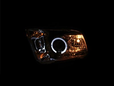 Ford Mustang 2005-2009 Projector Headlights Chrome Halo