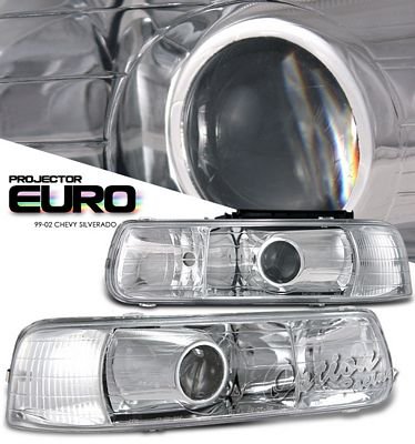 Chevy Tahoe 2000-2006 Clear Euro Headlights