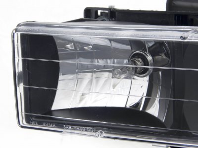 GMC Yukon 1994-1999 Black Euro Headlights