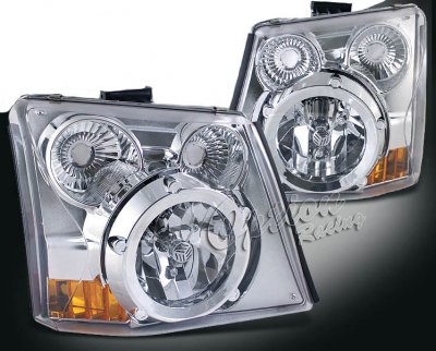 Chevy Silverado 2003-2005 Clear Headlights and Bumper Lights Conversion