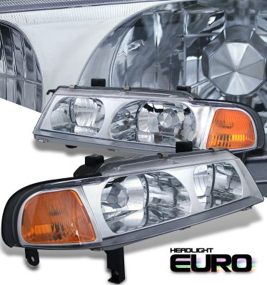 Honda Prelude 1992-1996 Clear Euro Headlights