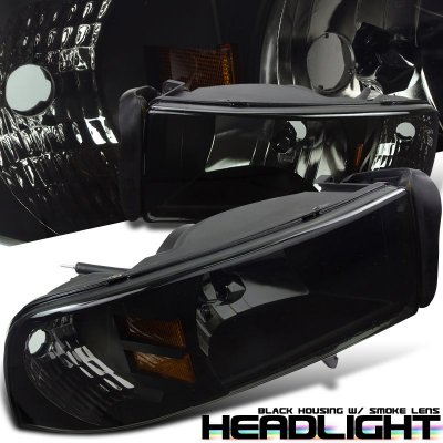 Dodge Ram 3500 1994-2001 Smoked Euro Headlights