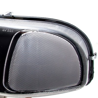 GMC Sierra 2500HD 2001-2006 Black Euro Headlights