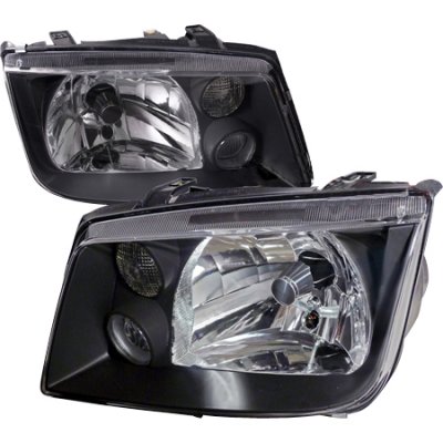 VW Jetta 1999-2004 Black Euro Headlights
