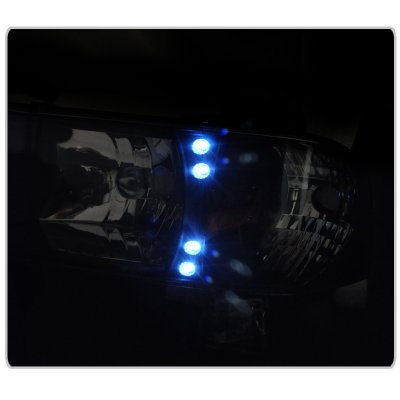 Dodge Ram 1994-2001 Black Crystal Headlights with LED