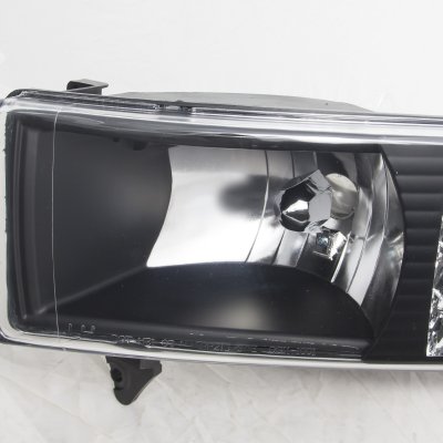 Dodge Ram 2500 1994-2002 Black Euro Headlights With LED Corner Light