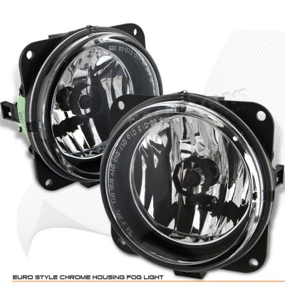 AUTOWIKI Fog Lights Pair For 2005-2006 Ford Escape - Black Housing, Clear Lens, Halogen, DOT/SAE, Includes Bulbs (H10)