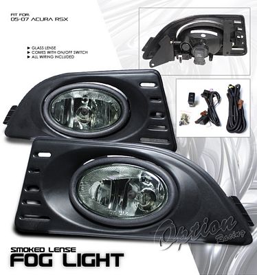 Acura RSX 2005-2007 Smoked OEM Style Fog Lights Kit