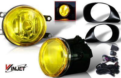 Toyota Yaris Hatchback 2007-2008 Yellow OEM Style Fog Lights Kit