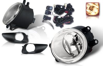 Toyota Yaris Sedan 2006-2008 Smoked OEM Style Fog Lights Kit