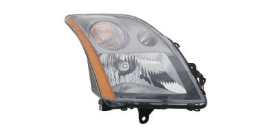 Nissan Sentra 2007-2009 Black Right Passenger Side Replacement Headlight