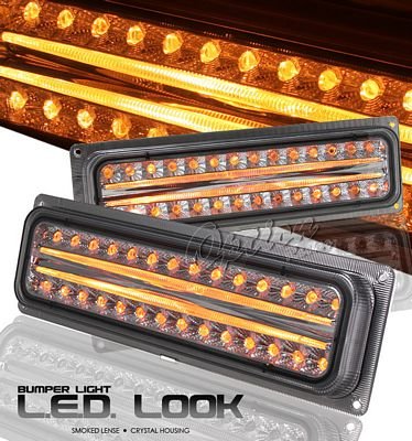 Chevy Tahoe 1995-1999 Smoked LED Style Bumper Light