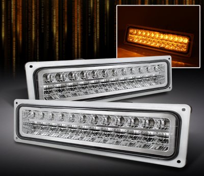 GMC Sierra 1994-1998 Clear LED Bumper Lights