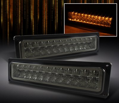 GMC Sierra 1994-1998 Smoked LED Bumper Lights