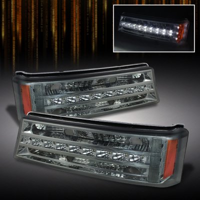Chevy Avalanche 2003-2005 Smoked LED Bumper Lights