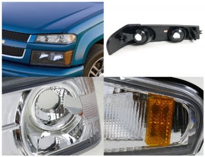 Chevy Colorado 2004-2012 Chrome Bumper Lights