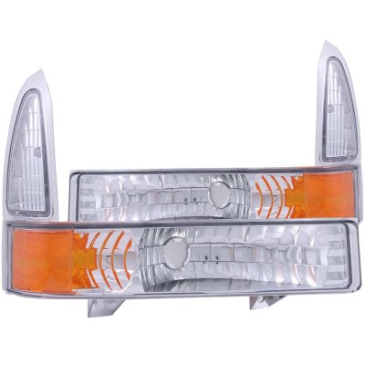 thumbnail interactive-video image 1 of EAGLE EYES Chrome Bumper Corner Lights For Ford Excursion & Super Duty F250/F350 (99-04) 1 of 5