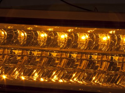 GMC Sierra 3500 1994-1998 LED Bumper Lights Chrome