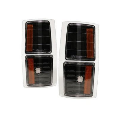 Eagle Eyes Euro Clear Corner Light Set – 4-Piece For Chevy C/K Full Size Truck & SUV (1994-1999)