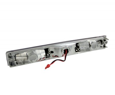Ford F150 1997-2003 Clear LED Third Brake Light with Black Housing