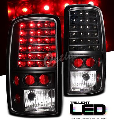 GMC Yukon 2000-2006 Black LED Tail Lights