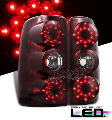 GMC Yukon 2000-2006 Red Smoked LED Tail Lights