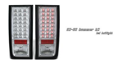 Hummer H2 2003-2009 Clear LED Tail Lights