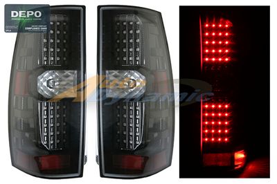 Chevy Suburban 2007-2014 Depo Carbon Fiber LED Tail Lights
