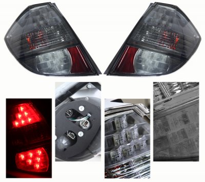 Honda Fit 2009-2010 Depo Smoked LED Tail Lights