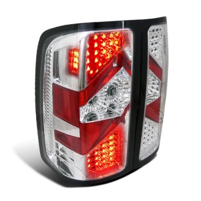 GMC Sierra Denali 2008-2013 Depo Clear LED Tail Lights