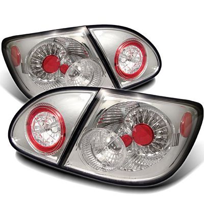 Toyota Corolla 2003-2008 Clear LED Tail Lights
