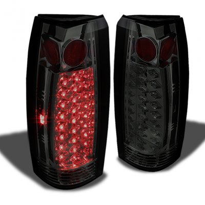 Chevy 2500 Pickup 1988-1998 Smoked LED Tail Lights