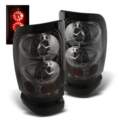 Dodge Ram 1994-2001 Smoked Ring LED Tail Lights