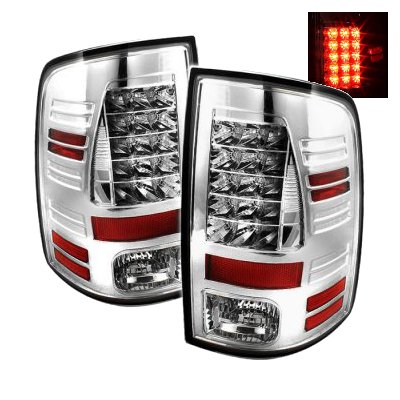 Dodge Ram 3500 2010-2015 Chrome LED Tail Lights