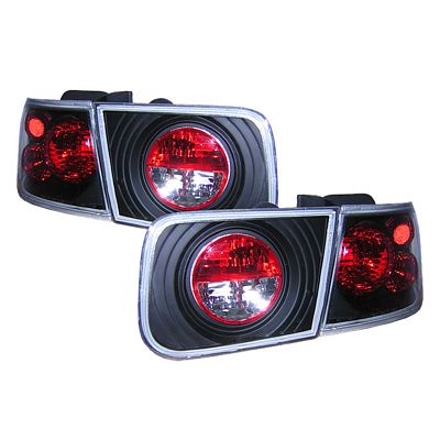 Honda Civic Coupe 1996-2000 JDM Black LED Tail Lights