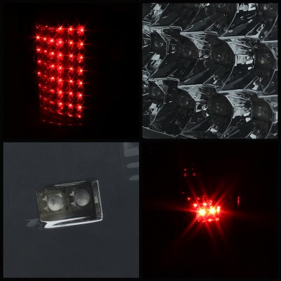 Chevy Silverado 2500HD 2007-2014 Smoked LED Tail Lights