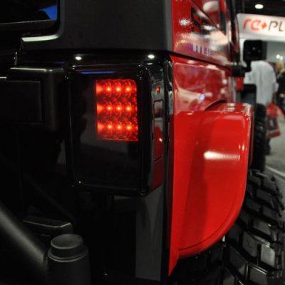 Jeep Wrangler JK 2007-2015 Black Smoked LED Tail Lights