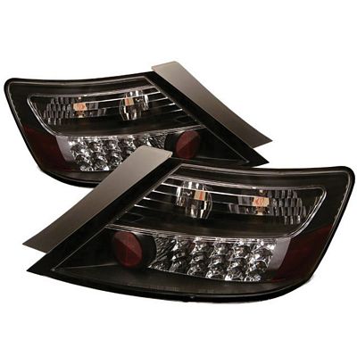 Honda Civic Coupe 2006-2011 Black LED Tail Lights