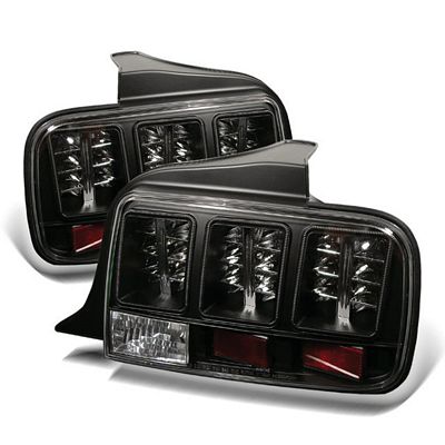 Ford Mustang 2005-2009 Black LED Tail Lights