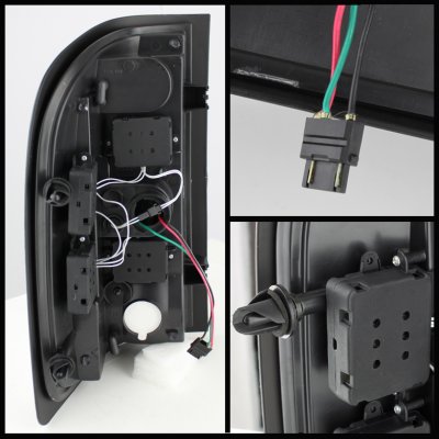 Chevy Silverado 2500HD 2007-2014 Smoked LED Tail Lights