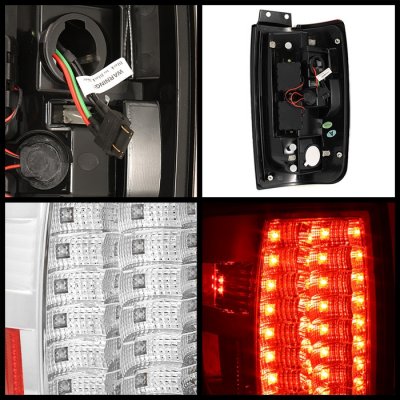 Ford Expedition 1997-2002 Clear LED Tail Lights