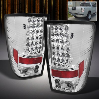Nissan Titan 2004-2012 Clear Philips Lumileds LED Tail Lights