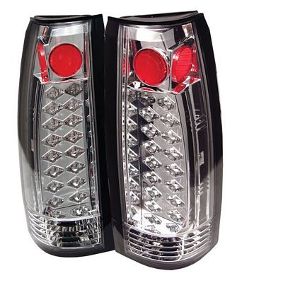 Chevy 1500 Pickup 1988-1998 Clear LED Tail Lights