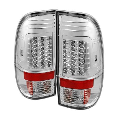 Ford F550 Super Duty 2008-2014 Clear LED Tail Lights