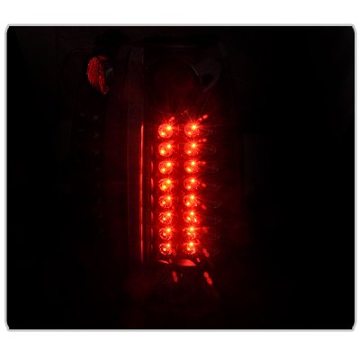 GMC Sierra 2500 1988-1999 Black LED Tail Lights